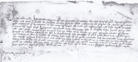 Extract from the will of Richard Chayne, 1537 (reproduced by permission of the Berkshire Record Office, cat ref: D/A1/51/189)